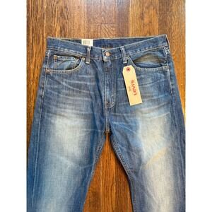 NWT Levi's 505 Regular Fit Jeans Mens 33x34 Dark Wash 100% Cotton Denim